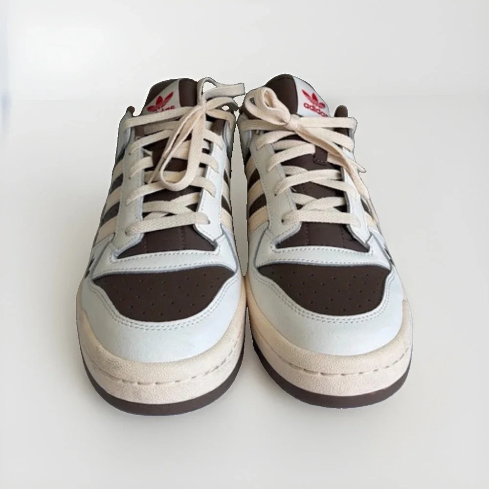 Adidas Forum Low Shoe Palace Exclusive Men's 11 White Brown ID8614 Sneakers